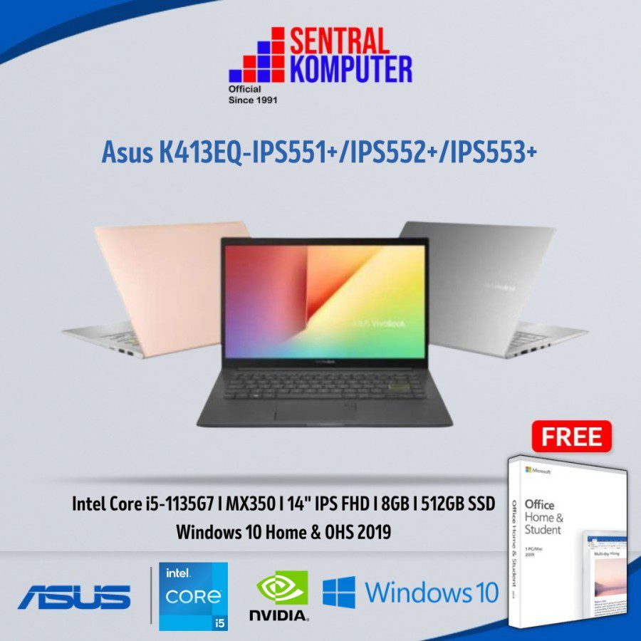 Asus K413EQ IPS551+/IPS552/IPS553+ (Intel Core i5-1135G7 Processor 2.4 GHz (8M Cache, up to 4.2 GHz, 4 cores)