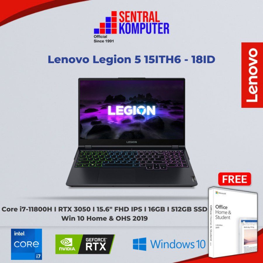 Lenovo Legion 5 15ITH6 – 18ID (Intel Core i7-11800H (8C / 16T, 2.3 / 4.6GHz, 24MB)