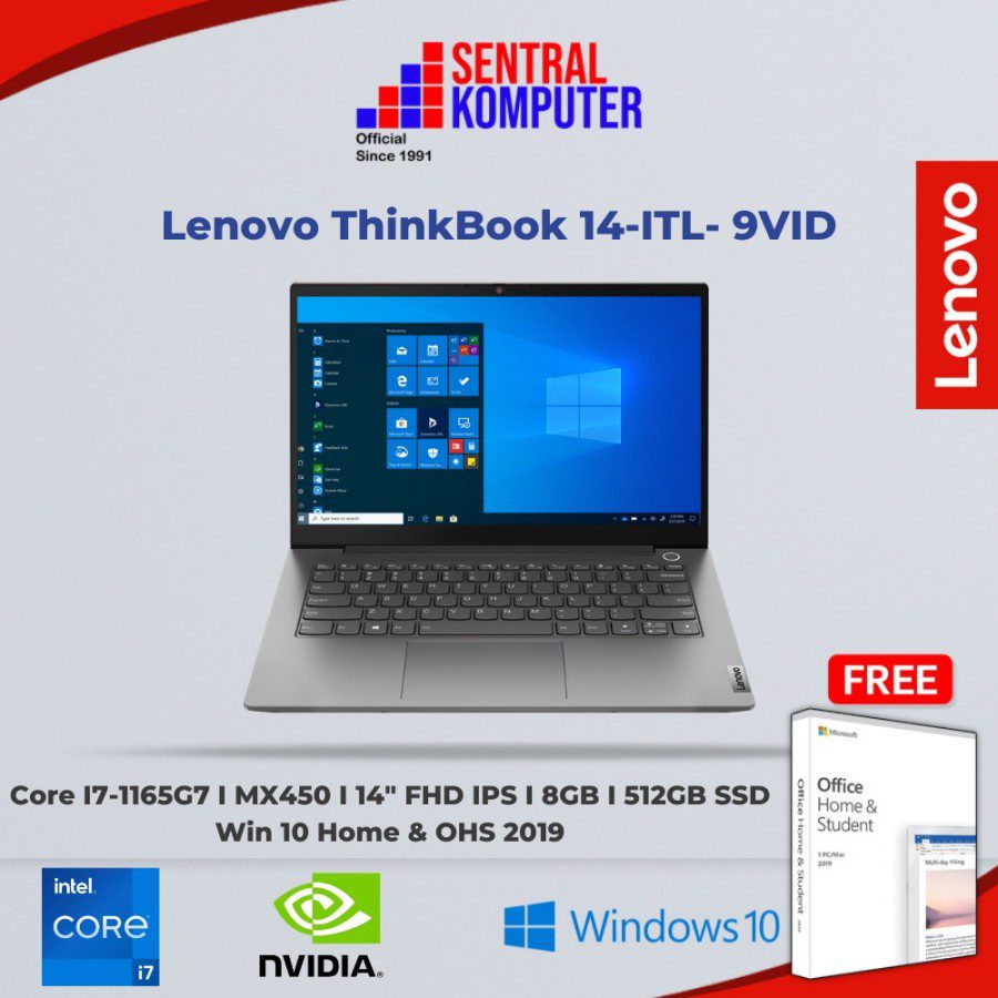 Lenovo ThinkBook 14-ITL- 9VID (Intel Core i7-1165G7 (4C / 8T, 2.8 / 4.7GHz, 12MB)