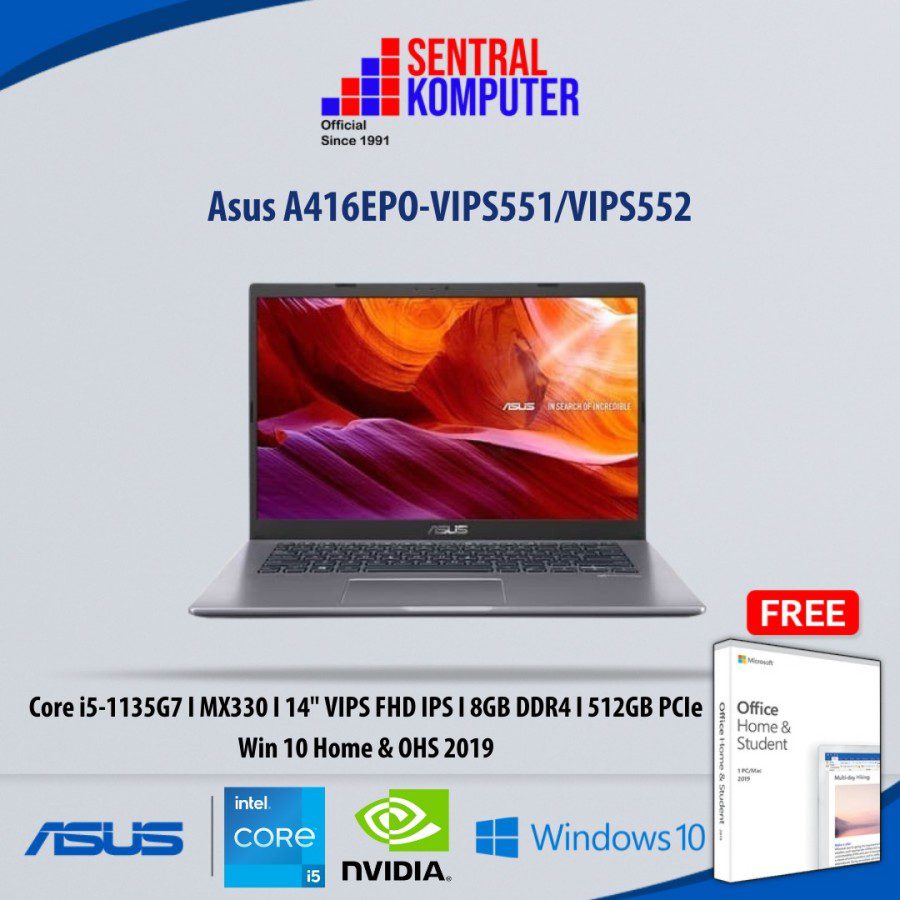 Asus A416EPO-VIPS551/VIPS552 (Intel Core i5-1135G7)