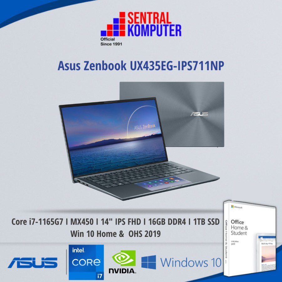 Asus UX435EG-IPS711NP (Intel® Core™ i7-1165G7 Processor 2.8 GHz (12M Cache, up to 4.7 GHz, 4 cores)