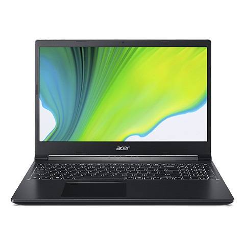 Acer Aspire 7 A715-42G-R75V Black (AMD Ryzen 5-5500U hexa-core (12 thread) dengan kecepatan 2,1GHz Turbo maksimal 4GHz NVIDIA® GeForce® RTX™ 3050 4 GB GDDR6)