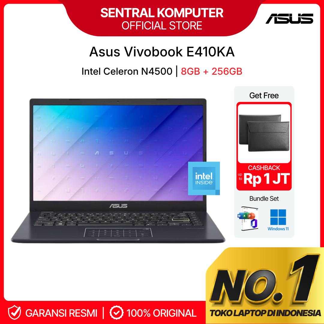 Asus Vivobook Go 14 E410KA Intel N4500 8GB 256GB SSD
