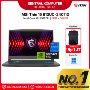 MSI Thin 15 B13UC-2407ID i7-13620H RTX3050 8GB 512GB