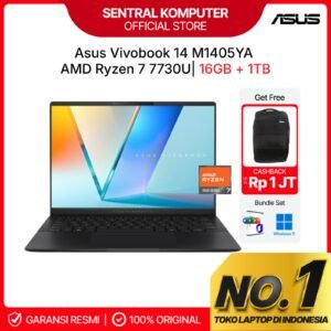 Asus Vivobook 14 M1405YA Ryzen 7 7730U 16GB 1TB SSD W11+OHS 14WUXGA IPS