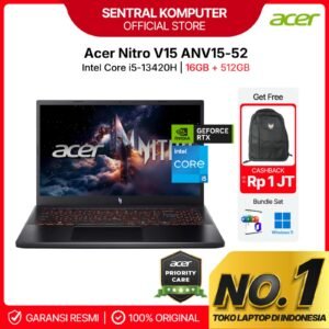 ACER Nitro V 15 ANV15-52-56V5 RTX5050 8GB Intel Core i5 13420H 16/512GB SSD Windows 11 OHS