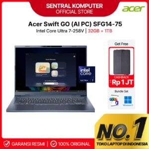 ACER Swift GO 14 AI SFG14-75-754V OLED EVO Intel Core Ultra 7 258V 32/1TB SSD 14" inch WUXGA 90Hz Frost Blue