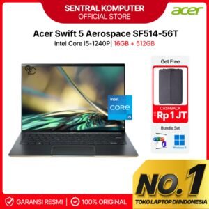 Acer Swift 5 Aerospace SF514-56T i5-1240P-16GB-512GB SSD-Win 11+OHS