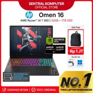 LAPTOP HP OMEN MAX 16 RYZEN AI 7 350 RTX5070TI 12GB/ RAM 32GB 1TB SSD W11+OHS+M365B 16.0WQXGA 240HZ