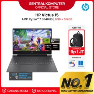 HP Victus Gaming Laptop 15 AMD Ryzen 7 8845HS RTX 4050 8GB 512GB 15.6" FHD IPS 144Hz