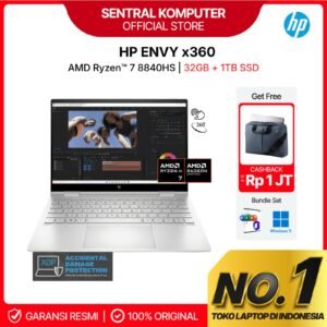 HP ENVY X360 14-fa0888AU Ryzen 7 8840HS 1TB SSD 32GB OLED 2.8K Touch Win11+OHS