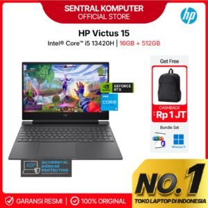 Laptop Gaming HP Victus 15 Intel Core I5 13420H Nvidia GeForce RTX 3050 6GB RAM 16 GB SSD 512 GB Windows 11 + Office Home