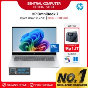 Laptop HP OMNIBOOK 7 OLED 14 CORE 9 270H 32GB 1TB W11+OHS+M365B 14.0 3K 120HZ 2Y+ADP