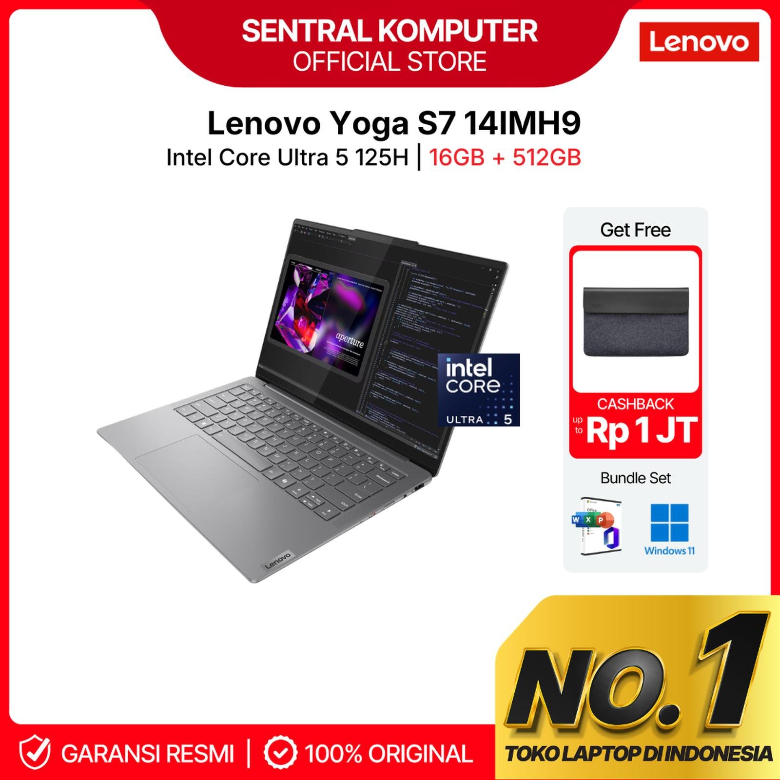 Lenovo Yoga Slim 7 14IMH9 Ultra 5 125H 16Gb 512Gb 14" WUXGA OLED TOUCH