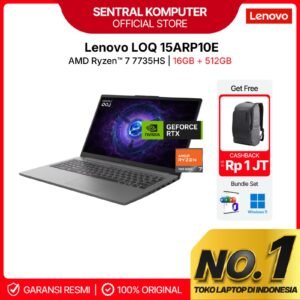 Lenovo LOQ Essential RTX 3050 AMD Ryzen 7 7735HS 144Hz IPS 16GB 512SSD Windows 11 Office 15ARP10E