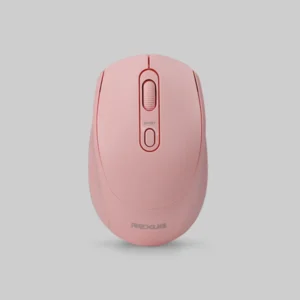 Rexus Q35 - Mouse Wireless Office Silent Click - Jangkauan Lebih Luas Dan Praktis - Pink
