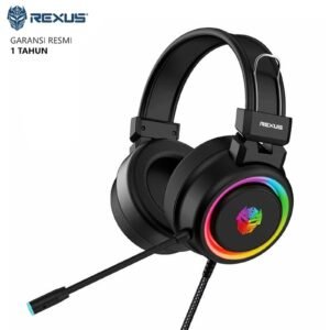 Headset Gaming Rexus Vonix F30 LED RGB Spectrum - Hitam