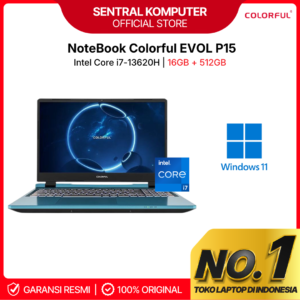 Laptop Gaming COLORFUL EVOL P15 i7-13620H RTX4060 512GB SSD 16GB 165Hz Win11