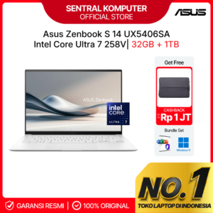 ASUS Zenbook S 14 UX5406SA Ultra 7-258V 32GB 1TB 14" 3K 120Hz W11 OHS