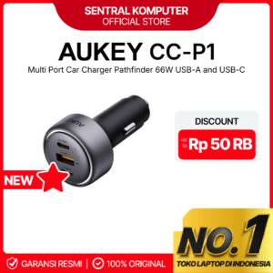AUKEY Car Charger 66W 3 PORT ( 2 USB C & 1 USB A) PD 3.0 QC 3.0 Multi Port PathFinder Mix 3 CC-P1 GARANSI RESMI