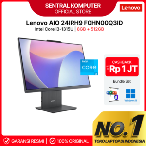 Lenovo AIO IdeaCentre 24IRH9 Core i3 1315U Ram 8Gb 512gb ssd Win11+Ohs 23.8Fhd Ips