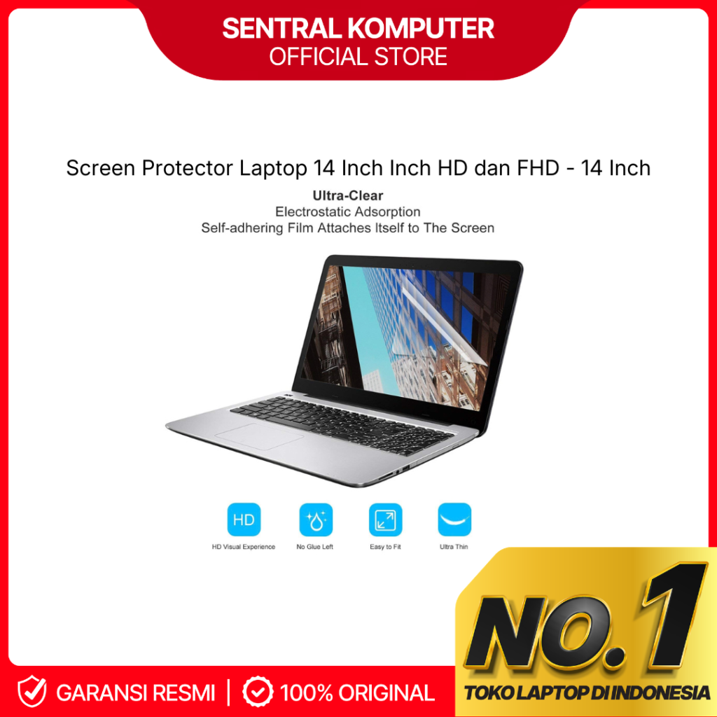 Screen Protector Laptop 14 Inch Inch HD dan FHD - 14 Inch
