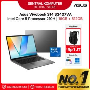 ASUS VIVOBOOK S14 S3407VA CORE I5 210H 16GB 512GB W11+OHS 14.0 WUXGA IPS