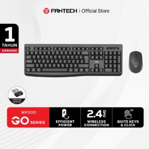 Fantech WK900 GO Wireless Combo Keyboard dan Mouse Silent Key Full Size 104 Keys Mode Hemat Daya Tahan Lama