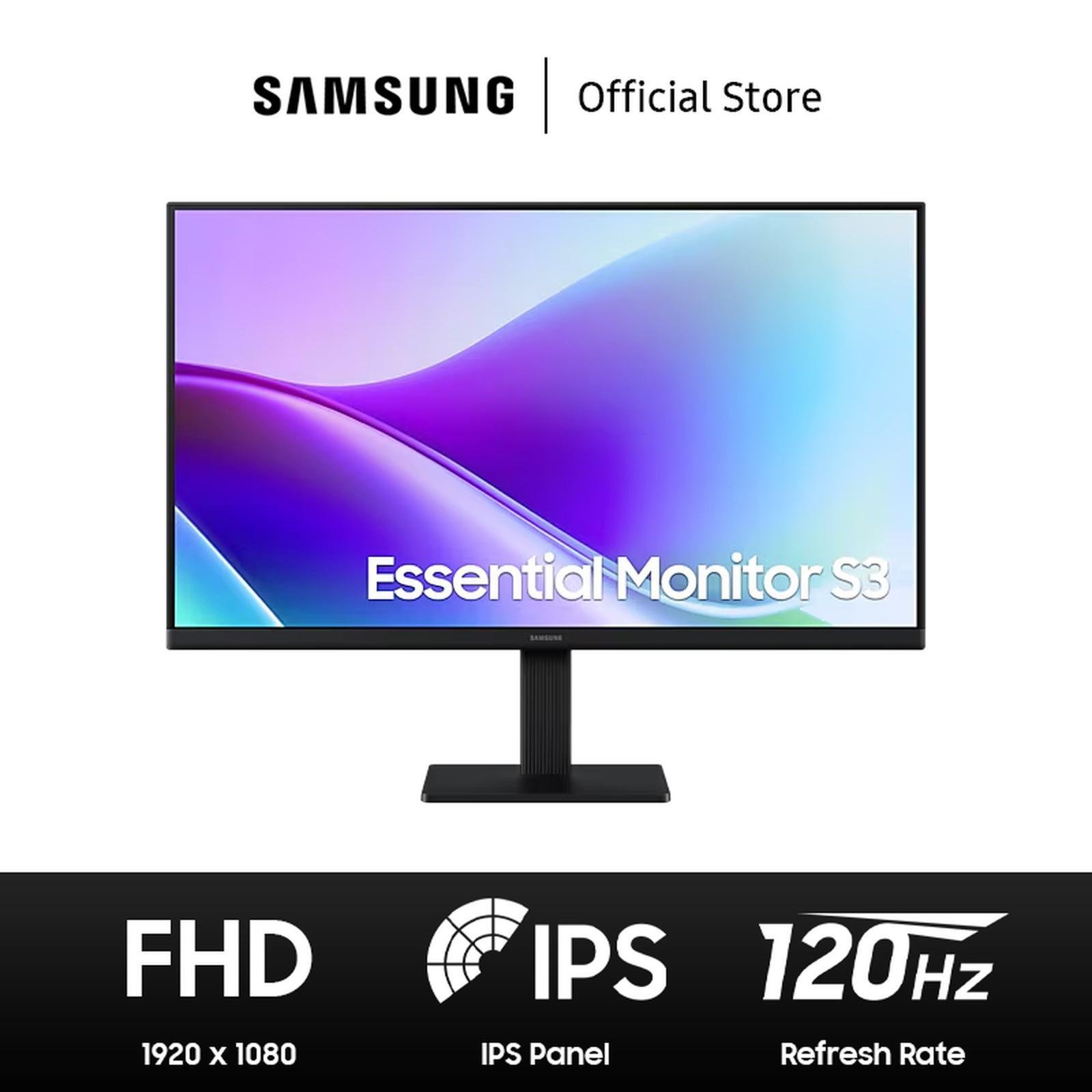 Samsung Essential S24F320 24 Inch FHD IPS 120Hz Monitor LS24F320GAEXXD
