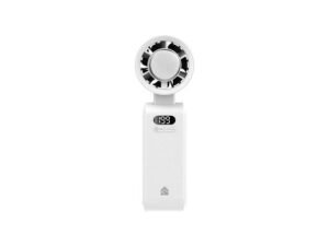 Fantech Life Kipas Angin Portable PAC6 (90 FOLDABLE DESIGN) - Kipas Mini 10000 RPM, 199 Speed Adjustment, LCD Display, Powerful Airflow - Kipas Portable - White