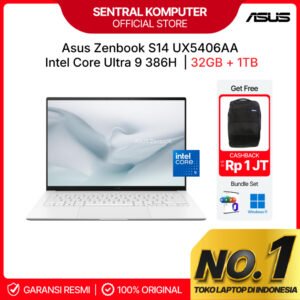 ASUS ZENBOOK S14 OLED 3K UX5406AA ULTRA 9 386H 32GB 1TB W11+OHS+M365B 14.0 3K 120HZ 3Y+ADP