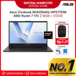 Laptop ASUS Vivobook 14 M1405NAQ Ryzen 7-170 16GB 512GB SSD 14"WUXGA IPS W11 OHS