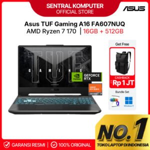ASUS TUF A16 FA607NUQ AMD RYZEN 7 170 RTX4050 6GB - RAM 16GB 512GB W11+OHS 16" FHD