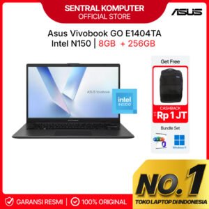 ASUS Vivobook Go 14 E1404TA Intel N150 256GB SSD 8GB FHD IPS Win11+OHS