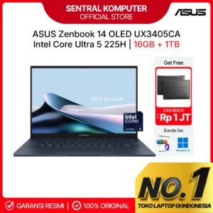 ASUS Zenbook 14 OLED UX3405CA Ultra 5 225H 16GB 1TB 14" TOUCH 2K 120HZ W11 OHS