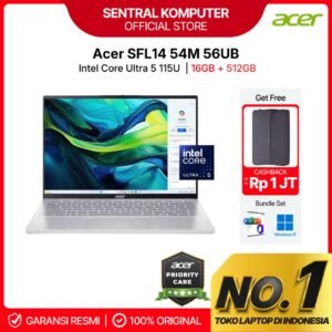 ACER Swift Lite 14 SFL14-54M AIR EDITION ULTRA 5-115U 16GB 512GB 14" WUXGA IPS W11 OHS