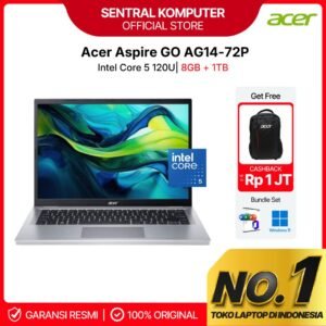 ACER ASPIRE GO AG14-72P-51TB CORE 5 120U 8GB 1TB SSD 14" WUXGA IPS W11 OHS+M365