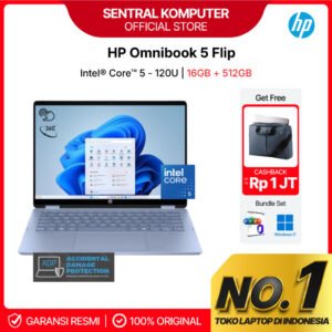 HP OmniBook 5 Flip 14 Core 5 120U 512GB SSD 16GB 2K IPS Touch Win11+OHS