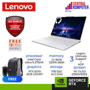 Lenovo Legion 7 OLED 16IAX10 RTX5070 ULTRA 9 275HX 32GB 1TB W11+OHS 15.3WUXGA 165HZ