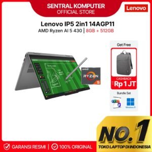 Lenovo Ideapad 5 2In1 14AGP11 Touch Amd Ryzen AI 5 430 Ram 16Gb 512gb ssd Win11+Ohs 14.0Wuxga Ips