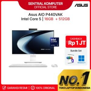 ASUS PC AIO P440VAK CORE 5 210H 16GB 512GB W11+OHS 23.8FHD 2Y