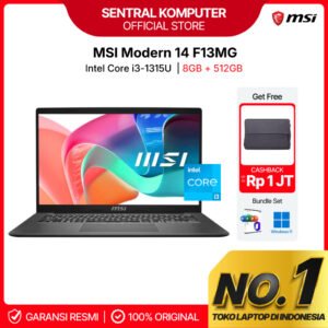 MSI Modern 14 F13MG i3-1315U 8GB 512GB SSD 14"FHD IPS Win11