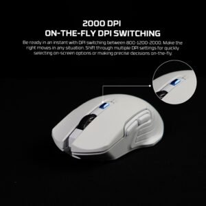 Fantech RAIGOR Gen III WG12R Rechargeable Mouse Wireless Gaming WG12 - Gray