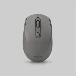 Rexus Q35 - Mouse Wireless Office Silent Click - Jangkauan Lebih Luas Dan Praktis - Gray