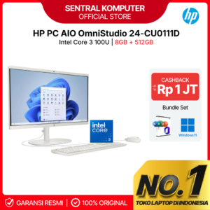 PC HP AIO OMNISTUDIO 24 Core 3 100U 8GB 512GB W11 23.8FHD IPS