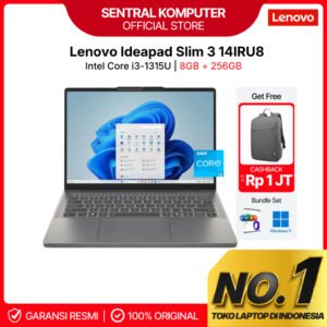 LENOVO IDEAPAD SLIM 3 14IRU8 i3 1315 8GB 256GB W11+OHS+M365B 14" FHD BACKLIT