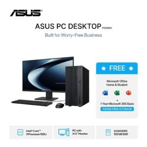 ASUS PC DESKTOP P500MV CORE 3 100U 8GB 512GB W11 GRY
