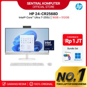 HP AIO 24-CR2568D ULTRA 7-255U 16GB 512SSD Iris Xe 23.8FHD IPS WIN11+OHS